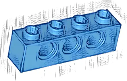 Technic, Brick 1 x 4 with Holes