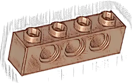 Technic, Brick 1 x 4 with Holes