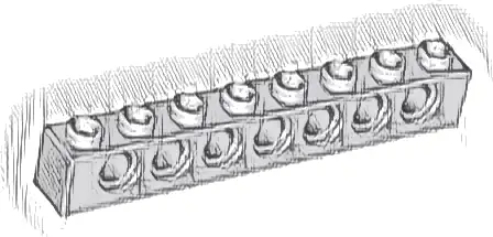 Technic, Brick 1 x 8 with Holes