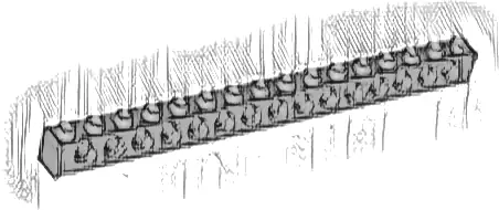 Technic, Brick 1 x 16 with Holes