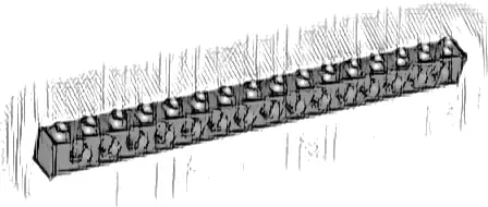 Technic, Brick 1 x 16 with Holes