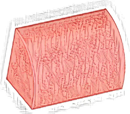 Slope, Curved 1 x 2 with Bottom Stud Holder