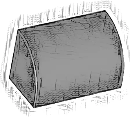 Slope, Curved 1 x 2 with Bottom Stud Holder