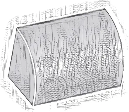 Slope, Curved 1 x 2 with Bottom Stud Holder