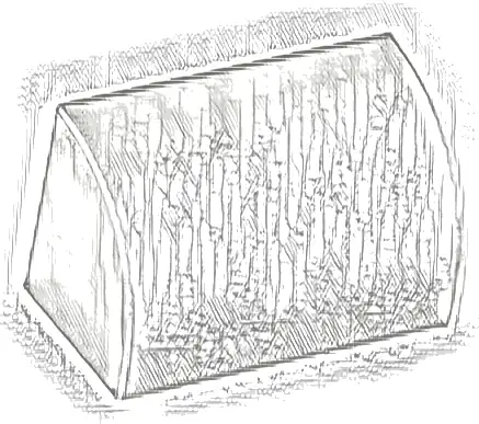 Slope, Curved 1 x 2 with Bottom Stud Holder
