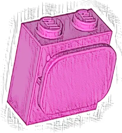 Brick, Modified 1 x 2 x 2 with Paper / Photo Holder