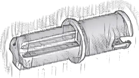 Technic, Axle  1L with Pin without Friction Ridges