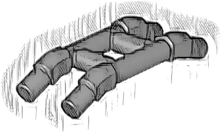 Bar   3.6L Double with Angled Ends (Train Pantograph Shoe)