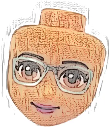 Mini Doll, Head Friends with Medium Nougat Eyes, Metallic Light Blue Glasses, Magenta Lips, and Closed Mouth Pattern