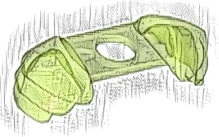 Minifigure Armor Shoulder Pads Ridged