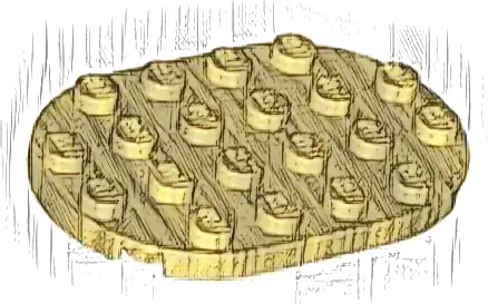 Plate, Round 4 x 6 Oval