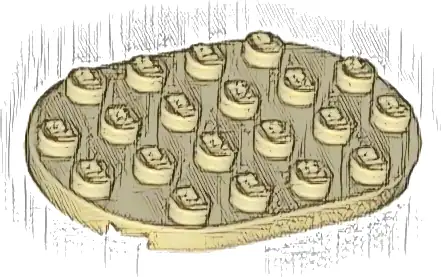 Plate, Round 4 x 6 Oval