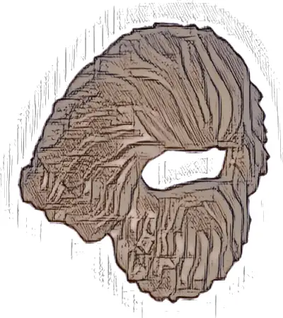 Minifigure, Hair Shaggy and Long with Beard