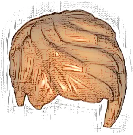 Minifigure, Hair Female Short Tousled with Side Part