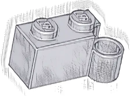 Hinge Brick 1 x 4 Swivel Base