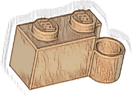 Hinge Brick 1 x 4 Swivel Base