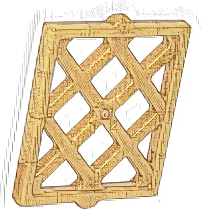 Pane for Window 1 x 2 x 2 Lattice Diamond