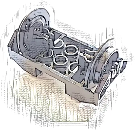 Train Wheel RC, Holder with Pin Slots with 2 Black Train Wheel RC Train with Pins (38339 / 38340)