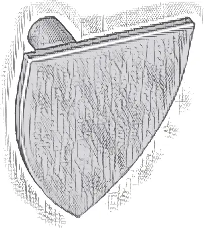 Minifigure, Shield Triangular Short