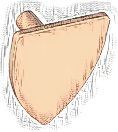 Minifigure, Shield Triangular Short