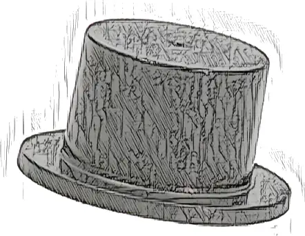 Minifigure, Headgear Hat, Top Hat