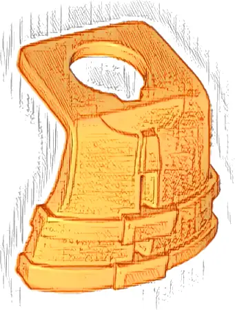 Minifigure Life Jacket, 2 Straps