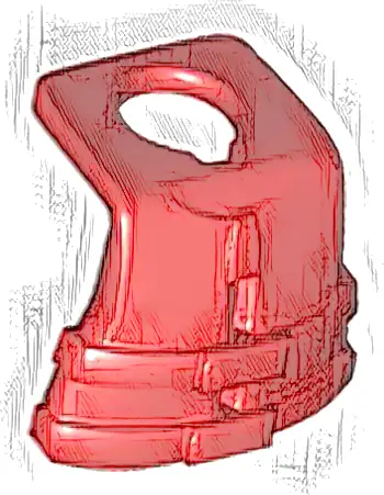 Minifigure Life Jacket, 2 Straps