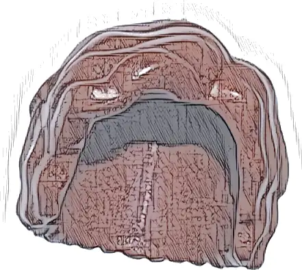 Minifigure, Hair Short and Bushy, Parted on Left