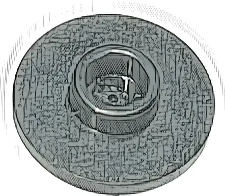 Minifigure, Utensil Tea Saucer with Hollow Stud