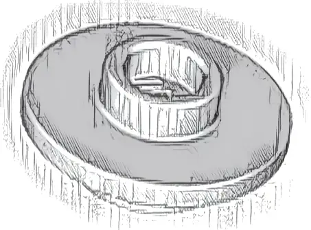 Minifigure, Utensil Tea Saucer with Hollow Stud