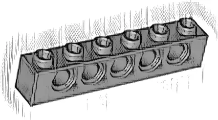 Technic, Brick 1 x 6 with Holes