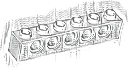 Technic, Brick 1 x 6 with Holes