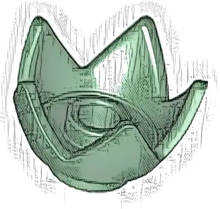 Minifigure, Headgear Crown Eggshell with 5 Points and Center Stud