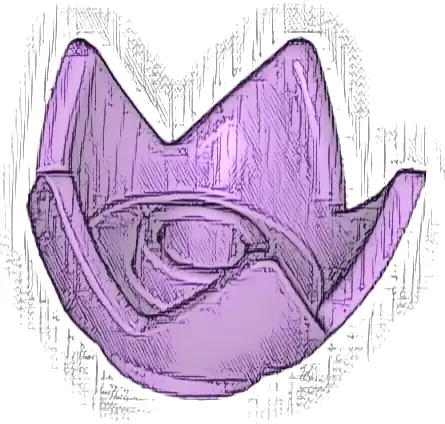 Minifigure, Headgear Crown Eggshell with 5 Points and Center Stud