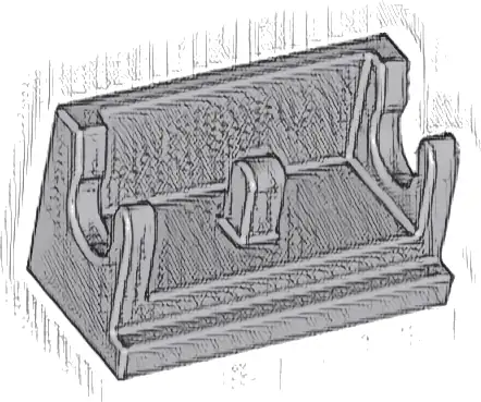 Hinge Brick 1 x 2 Base