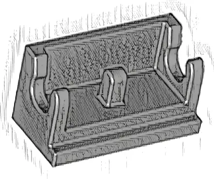 Hinge Brick 1 x 2 Base