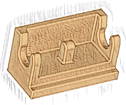 Hinge Brick 1 x 2 Base