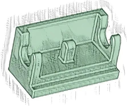Hinge Brick 1 x 2 Base