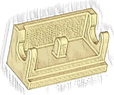 Hinge Brick 1 x 2 Base