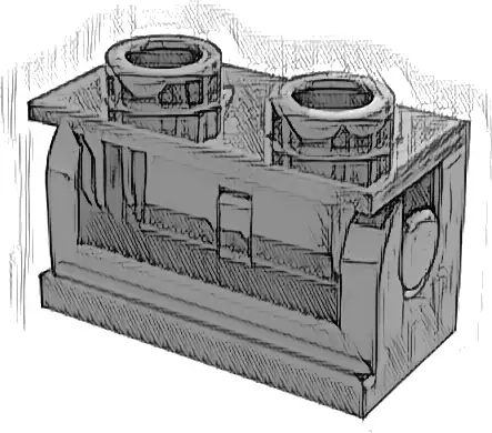 Hinge Brick 1 x 2 with (Same Color) Top Plate (3937 / 3938)