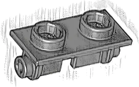 Hinge Brick 1 x 2 Top Plate