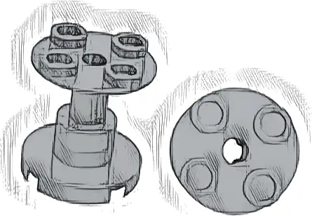 Support 2 x 2 x 2 Stand with Complete Hole