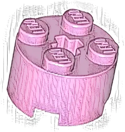 Brick, Round 2 x 2 with Axle Hole