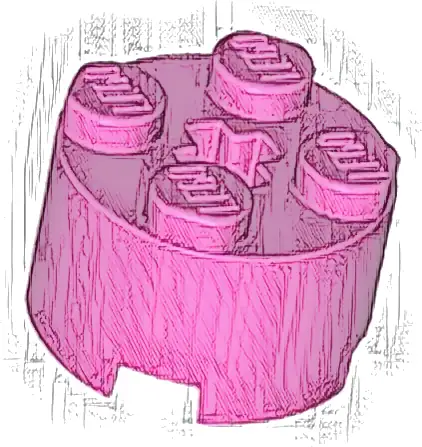 Brick, Round 2 x 2 with Axle Hole