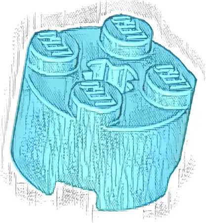 Brick, Round 2 x 2 with Axle Hole