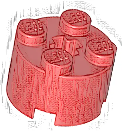 Brick, Round 2 x 2 with Axle Hole