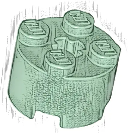 Brick, Round 2 x 2 with Axle Hole