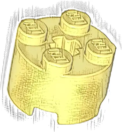 Brick, Round 2 x 2 with Axle Hole