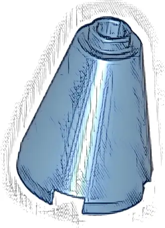 Cone 2 x 2 x 2 - Open Stud