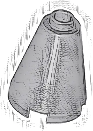 Cone 2 x 2 x 2 - Open Stud